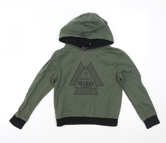 Very Boys Green   Pullover Hoodie Size 7 Years