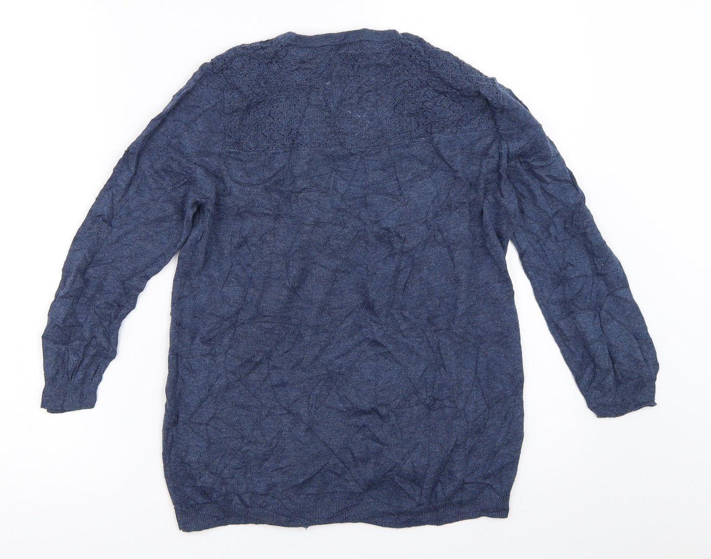 Womens UK Size 10 Matalan Blue Cardigan Jumper