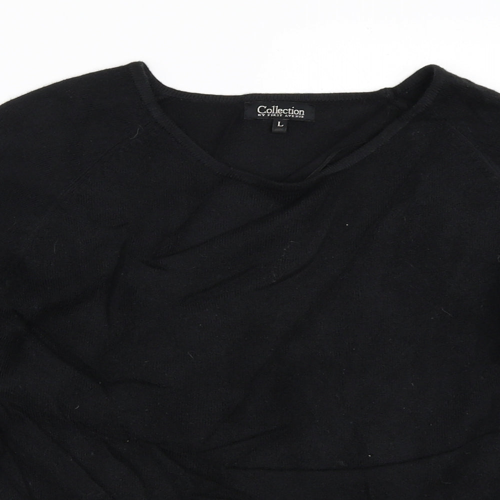 Womens UK Size L First Avenue Black Pullover Jumper