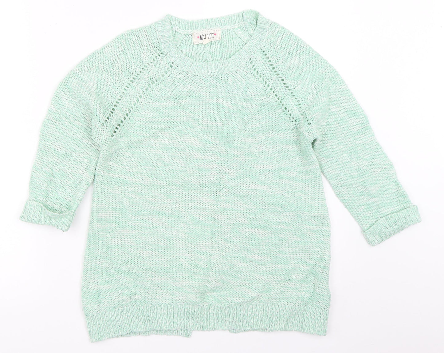 Womens UK Size 6 New Look Green Pullover Jumper