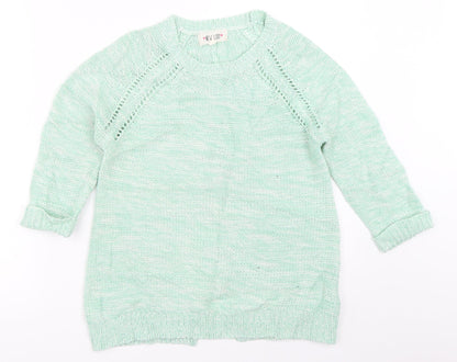 Womens UK Size 6 New Look Green Pullover Jumper