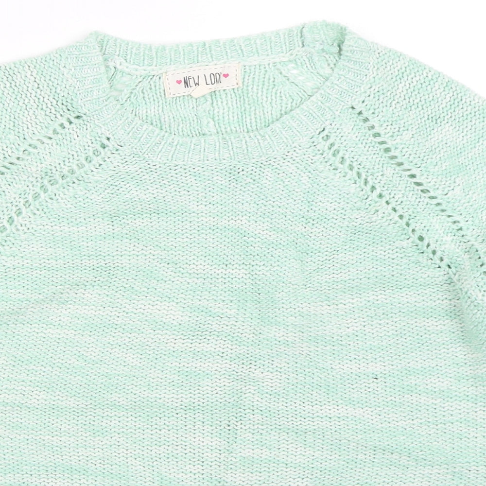 Womens UK Size 6 New Look Green Pullover Jumper