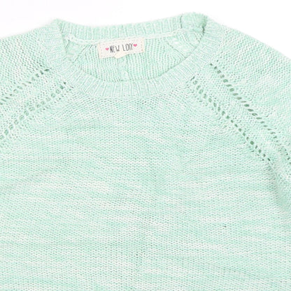 Womens UK Size 6 New Look Green Pullover Jumper