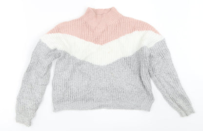 Primark Girls Grey   Pullover Jumper Size 9-10 Years