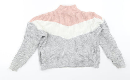 Primark Girls Grey   Pullover Jumper Size 9-10 Years