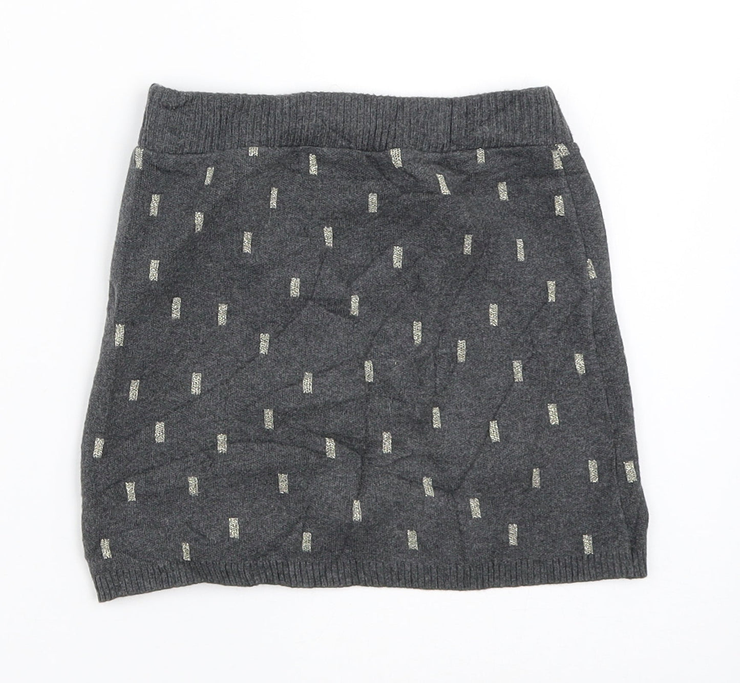 H&M Girls Grey   Mini Skirt Size 5-6 Years