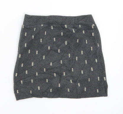 H&M Girls Grey   Mini Skirt Size 5-6 Years