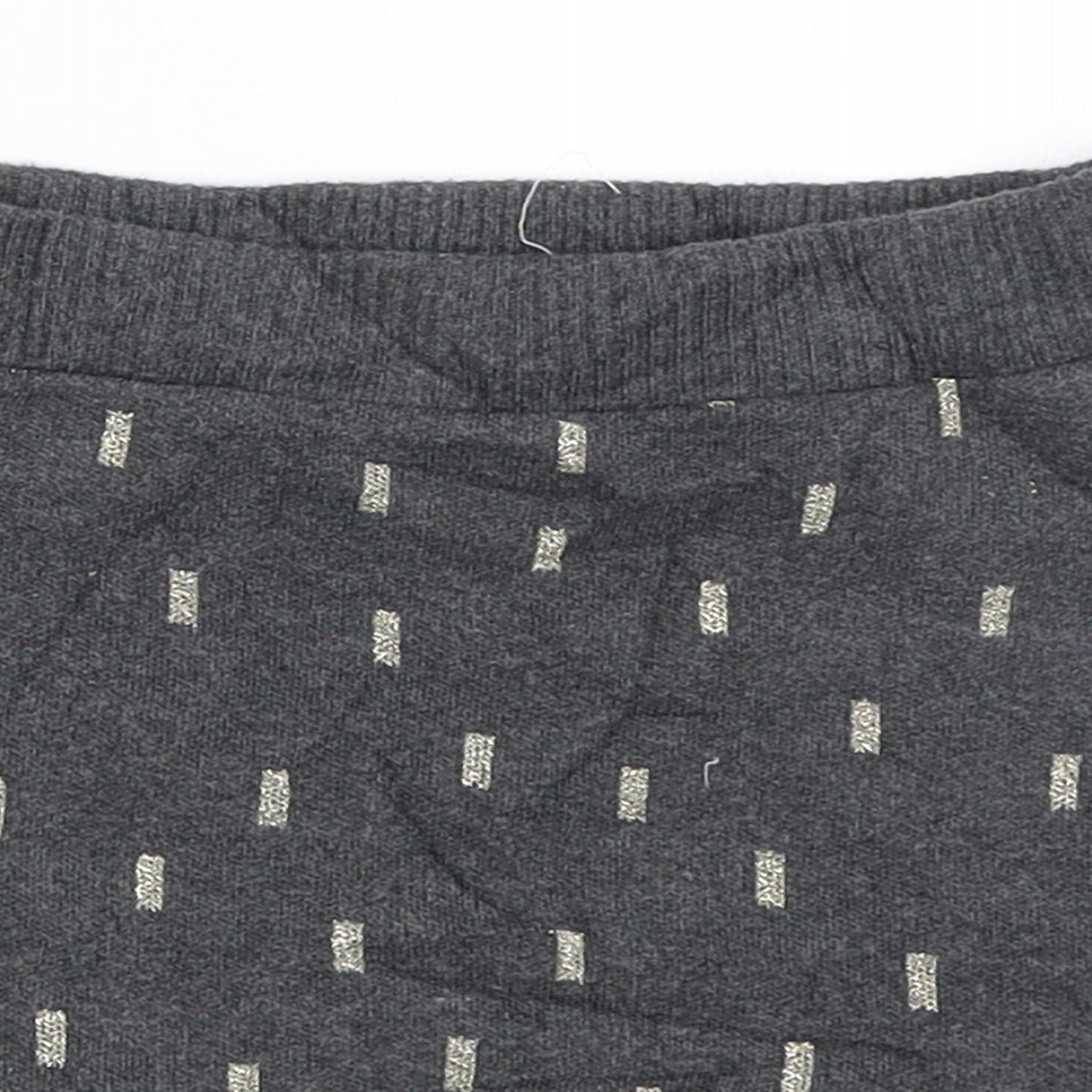 H&M Girls Grey   Mini Skirt Size 5-6 Years