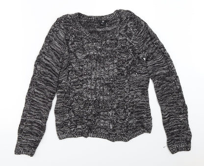 Womens UK Size XS H&M Black Pullover Jumper