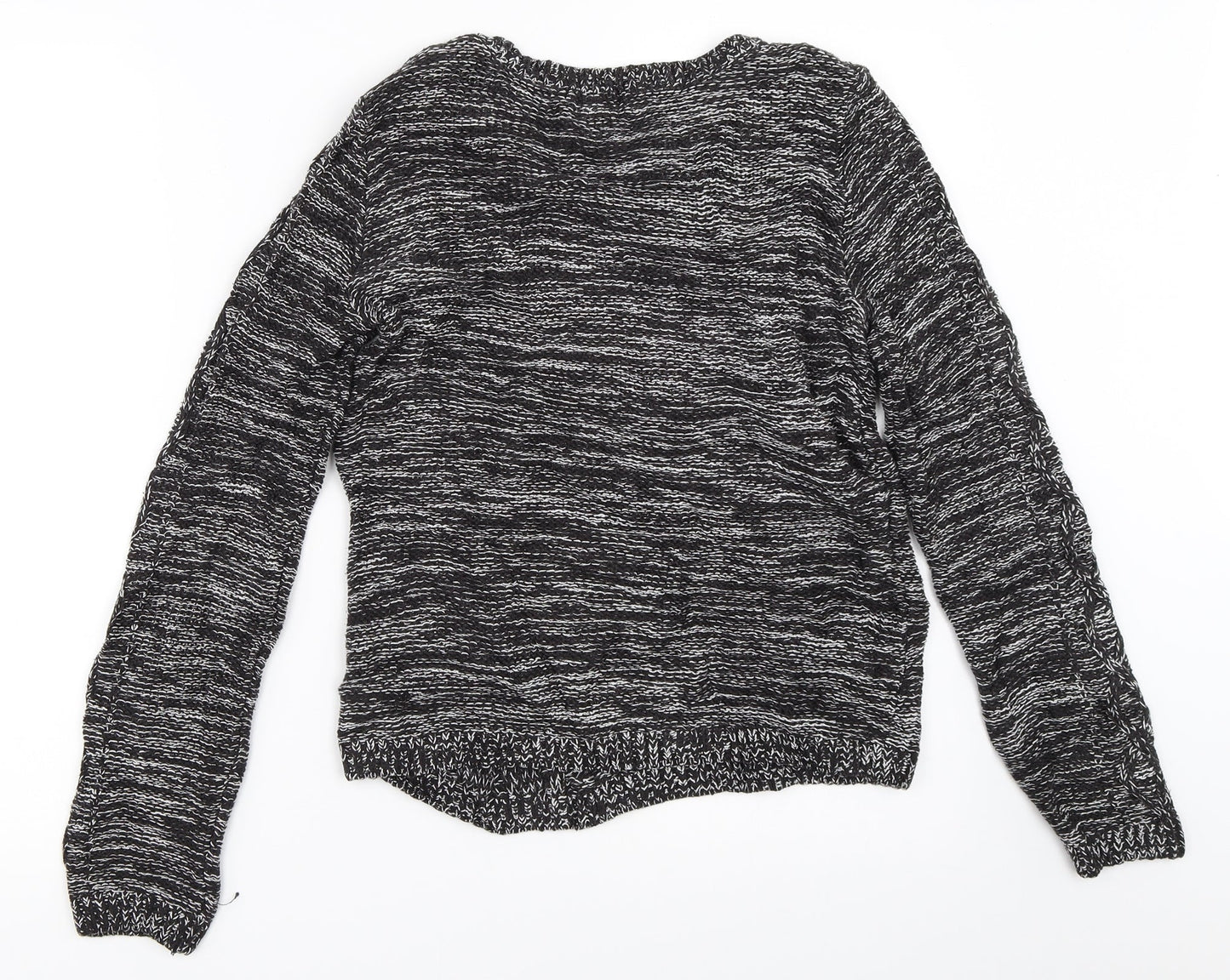 Womens UK Size XS H&M Black Pullover Jumper