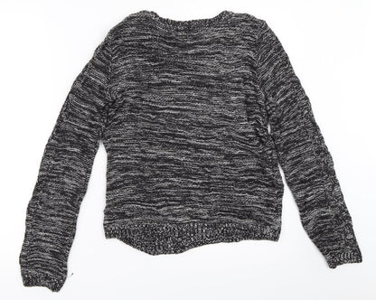 Womens UK Size XS H&M Black Pullover Jumper