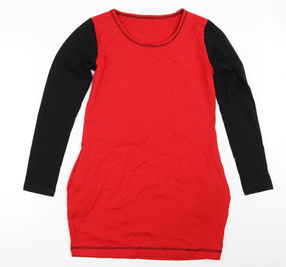 Bellu Girls Red   T-Shirt Dress  Size L