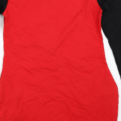 Bellu Girls Red   T-Shirt Dress  Size L