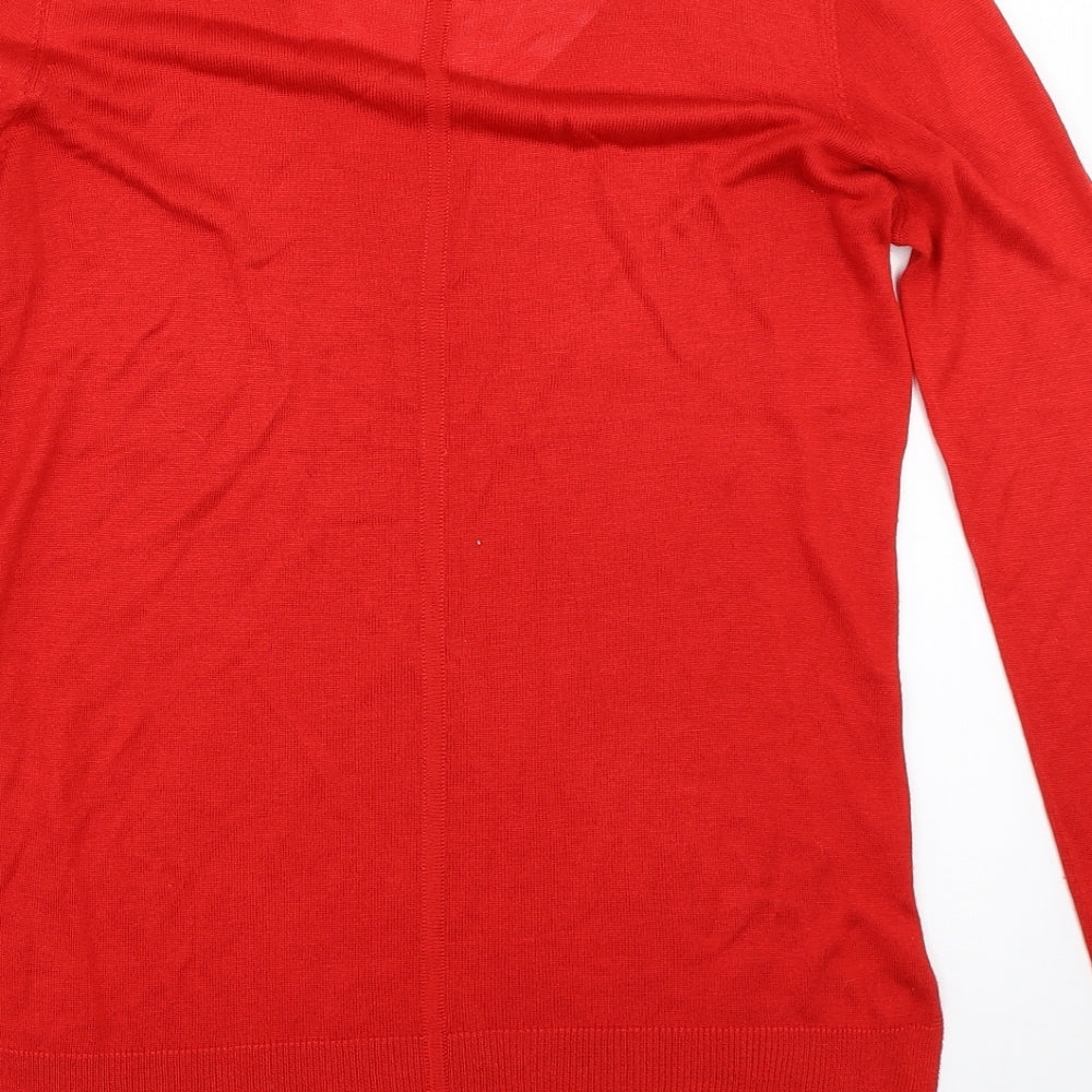 Womens UK Size 10 NEXT Red Pullover Jumper