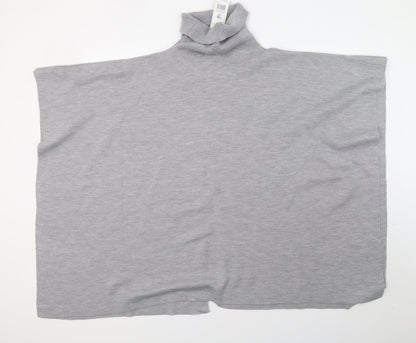 F&F Womens Grey  Knit Pullover Sweatshirt One Size