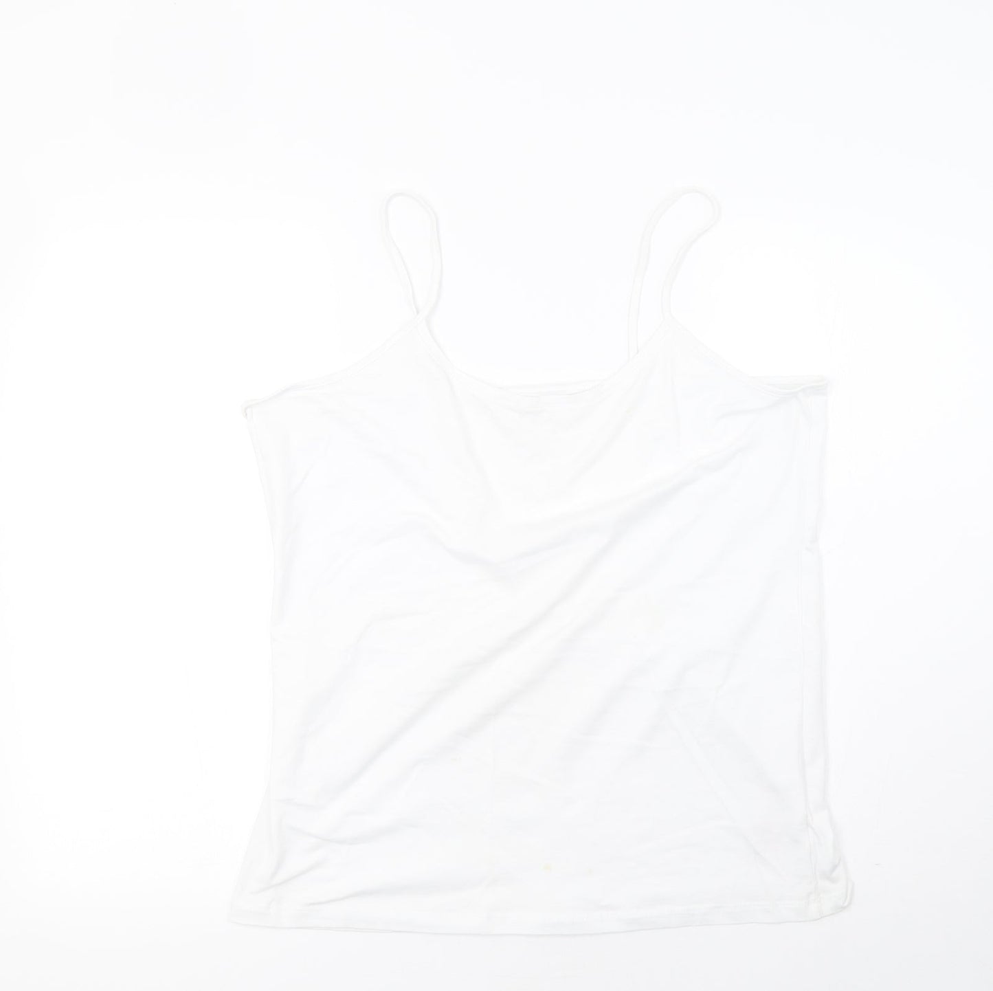 Womens UK Size 22 Peacocks White Basic Tank