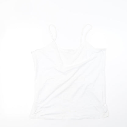 Womens UK Size 22 Peacocks White Basic Tank