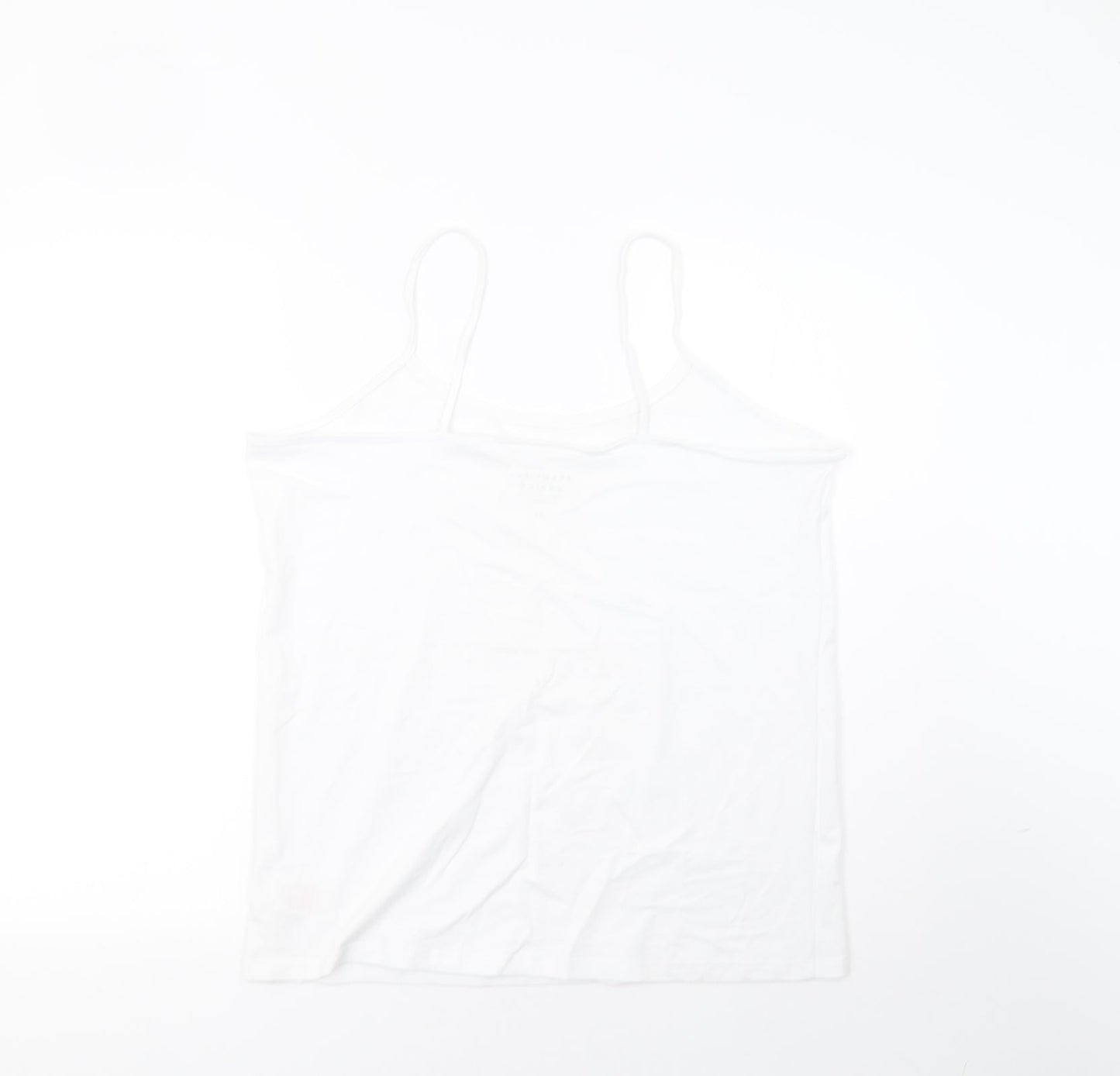 Womens UK Size 22 Peacocks White Basic Tank