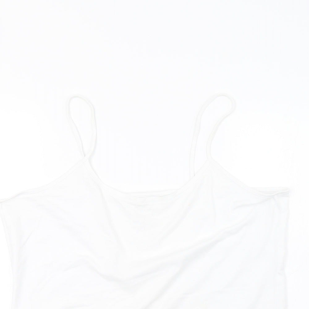 Womens UK Size 22 Peacocks White Basic Tank