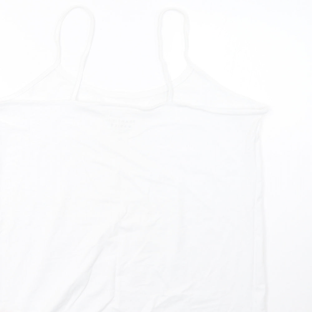 Womens UK Size 22 Peacocks White Basic Tank