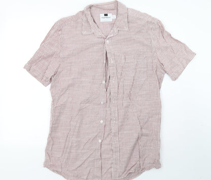 Mens UK Size L Topman Red  Button-Up Sleeveless Casual Shirt