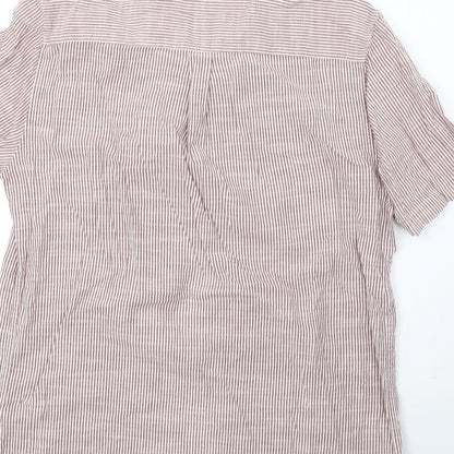 Mens UK Size L Topman Red  Button-Up Sleeveless Casual Shirt