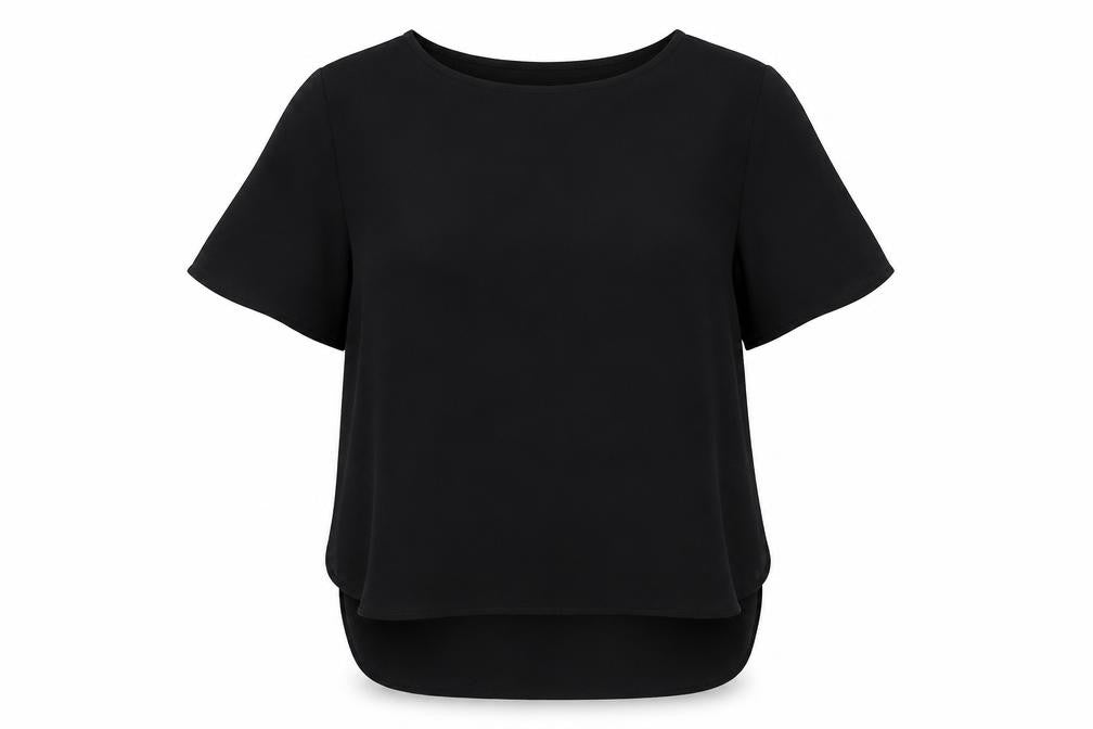 Womens UK Size 12 Matalan Black Basic Blouse