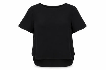Womens UK Size 12 Matalan Black Basic Blouse