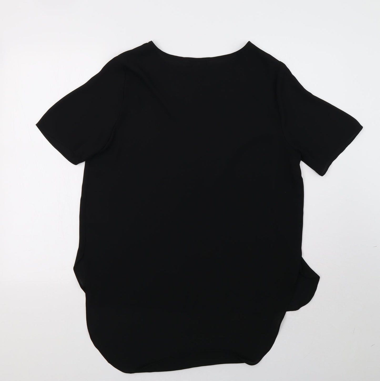 Womens UK Size 12 Matalan Black Basic Blouse