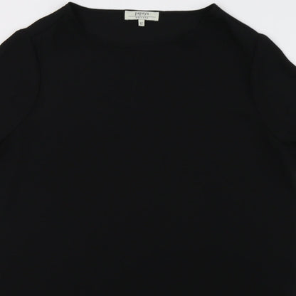 Womens UK Size 12 Matalan Black Basic Blouse