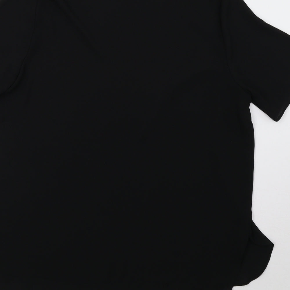 Womens UK Size 12 Matalan Black Basic Blouse