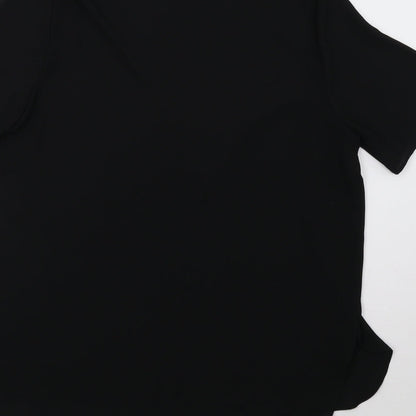 Womens UK Size 12 Matalan Black Basic Blouse