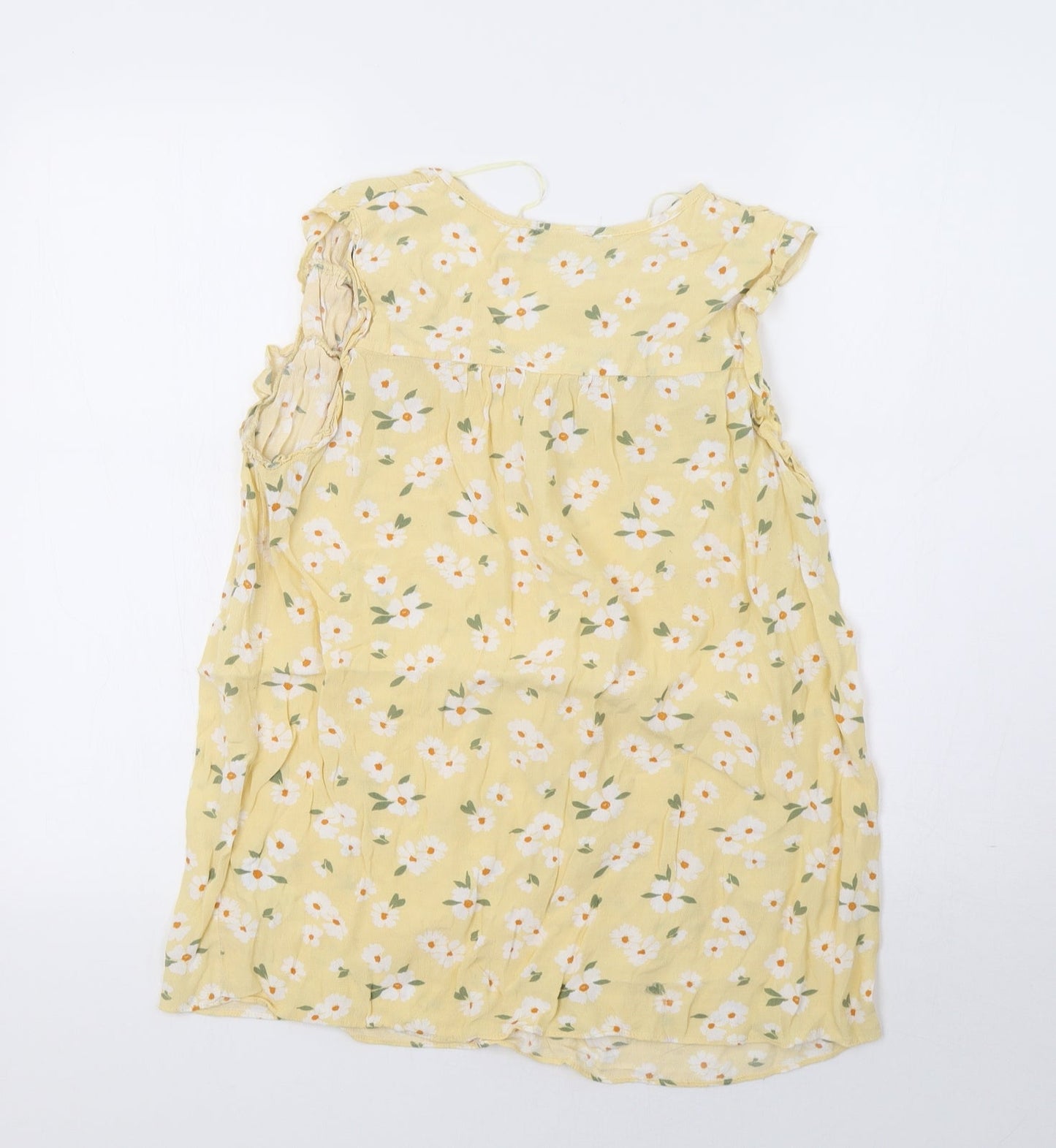 F&F Womens Yellow Polka Dot  Basic Tank Size 12