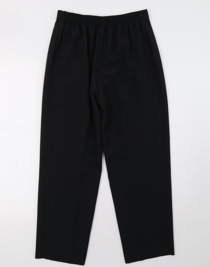 Womens UK Size 10 Marks and Spencer Regular Fit  Black Trousers