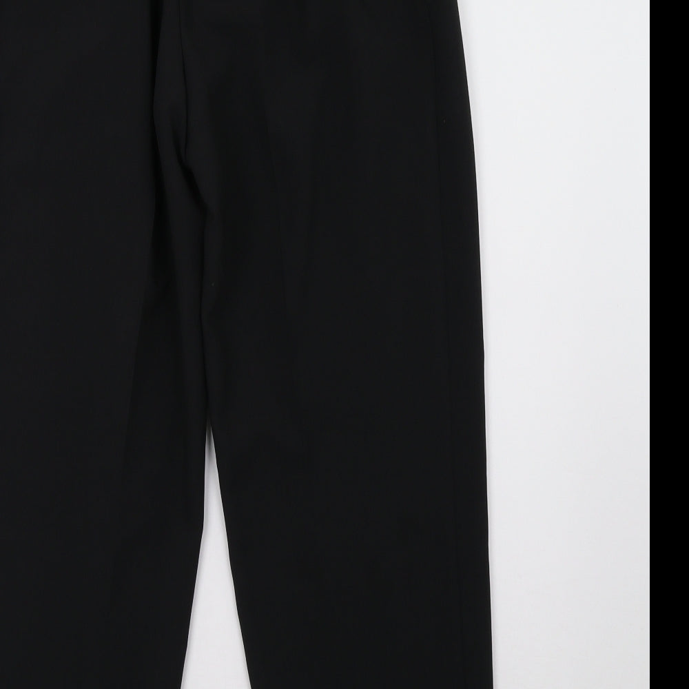 Womens UK Size 10 Marks and Spencer Regular Fit  Black Trousers