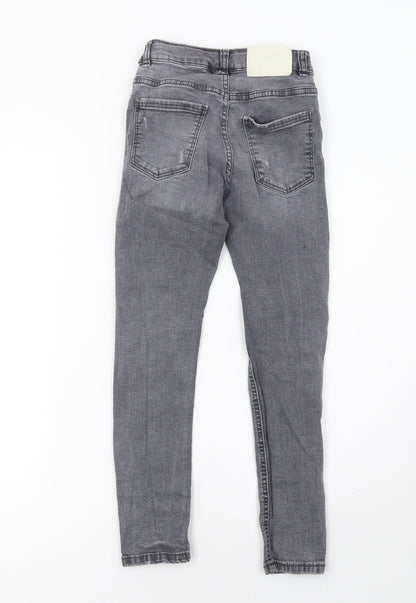 Zara Girls Grey  Denim Skinny Jeans Size 9 Months