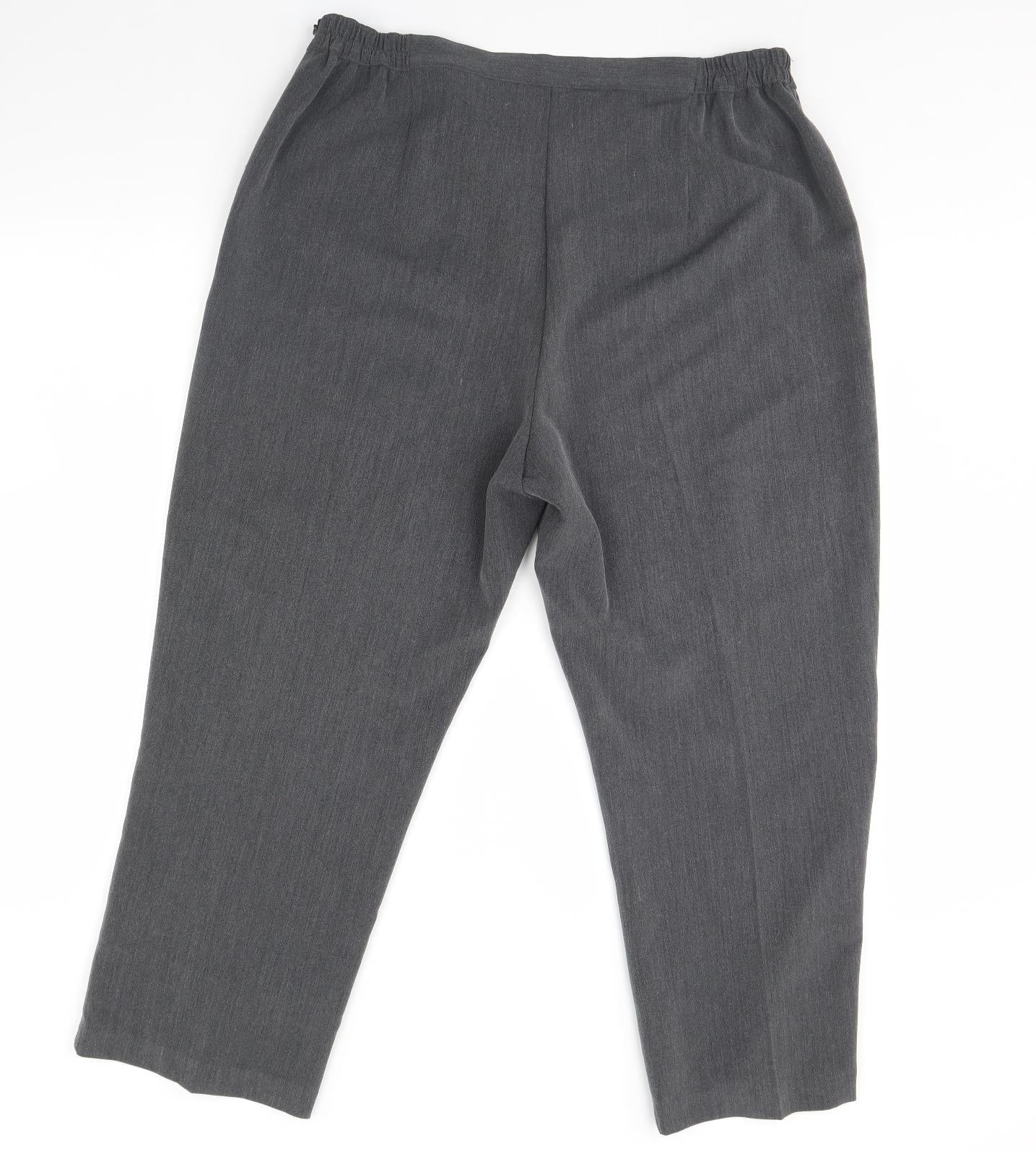 BM Womens Grey   Trousers  Size 18 L28 in