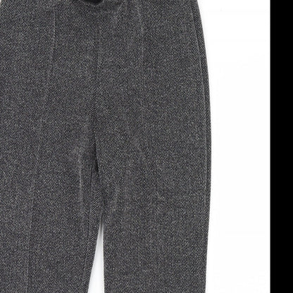 Womens UK Size 12 Straight Leg Regular Fit  Grey Trousers