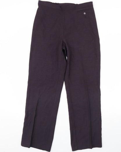 Womens UK Size 12 m&s Regular Fit  Purple Trousers