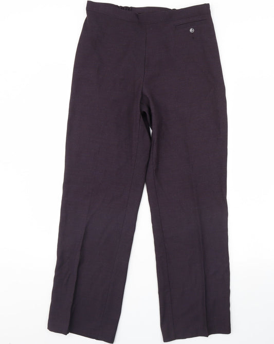 Womens UK Size 12 m&s Regular Fit  Purple Trousers
