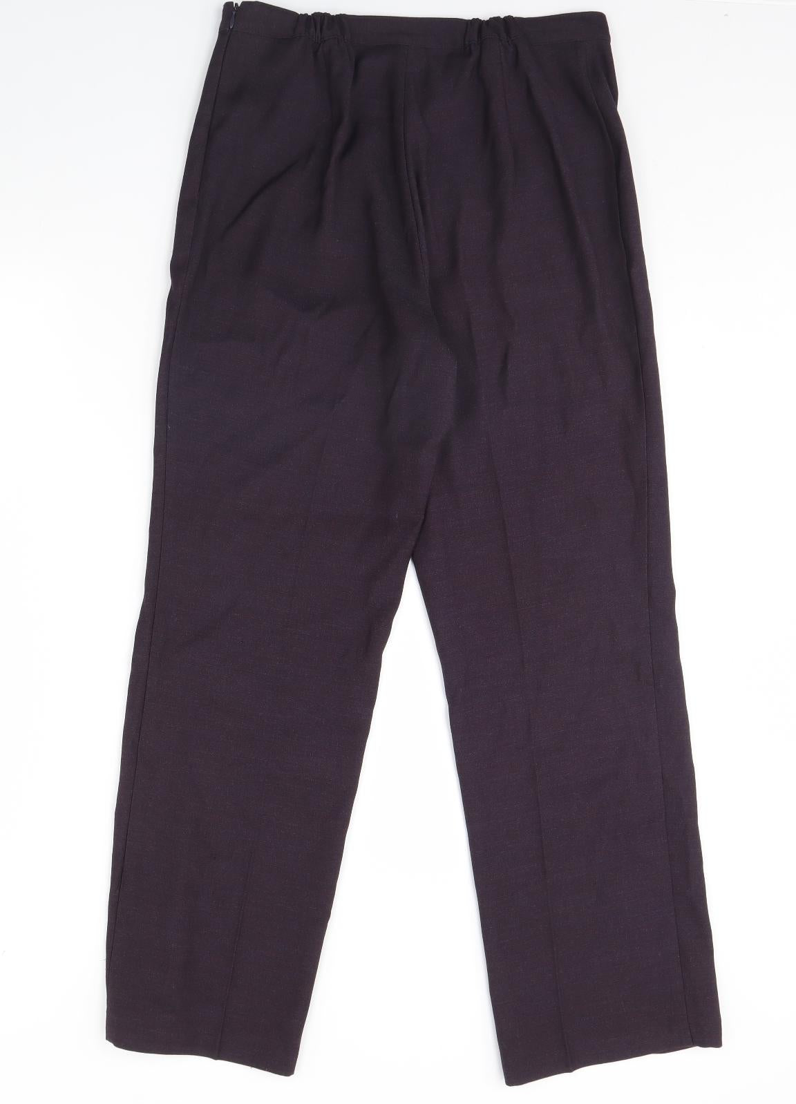 Womens UK Size 12 m&s Regular Fit  Purple Trousers