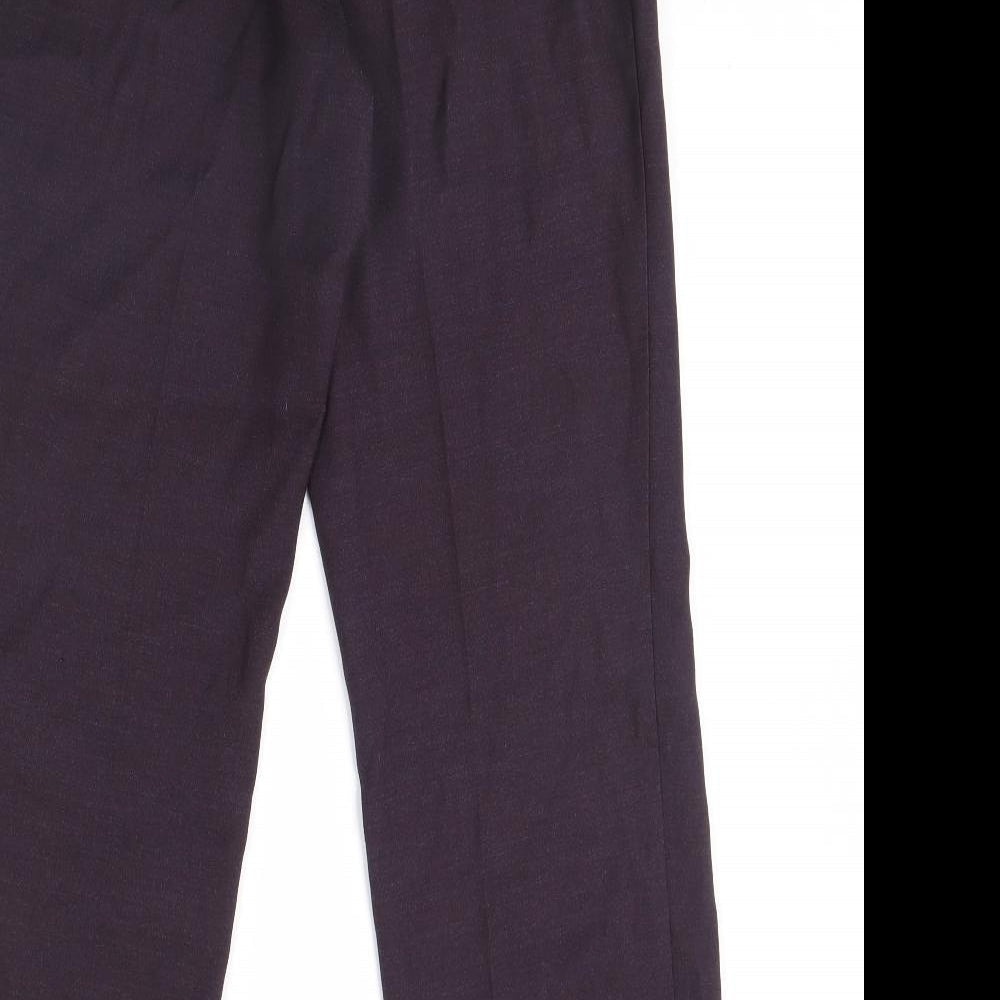 Womens UK Size 12 m&s Regular Fit  Purple Trousers