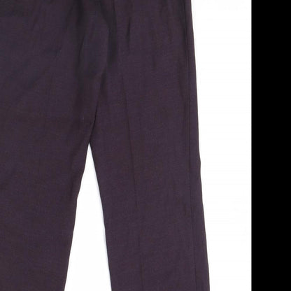 Womens UK Size 12 m&s Regular Fit  Purple Trousers