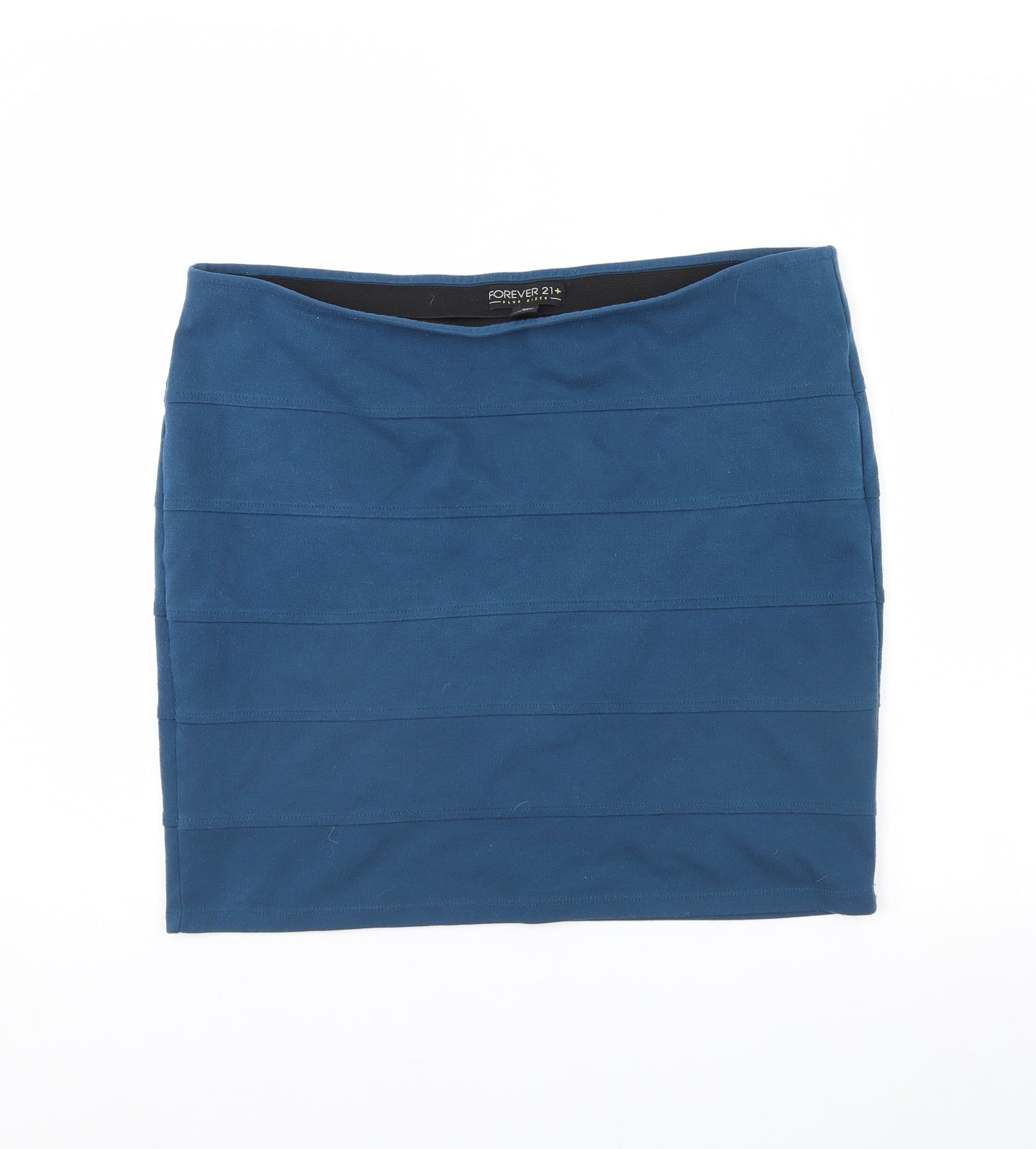 FOREVER 21 Womens Blue   Mini Skirt Size 2XL
