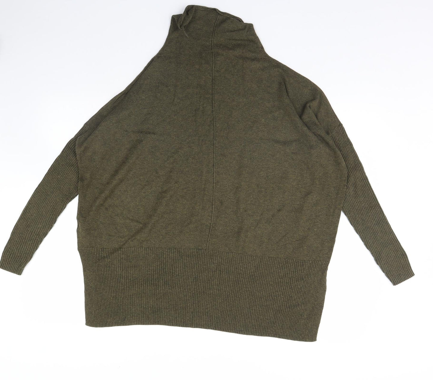 Womens UK Size M New Look Green Pullover Jumper