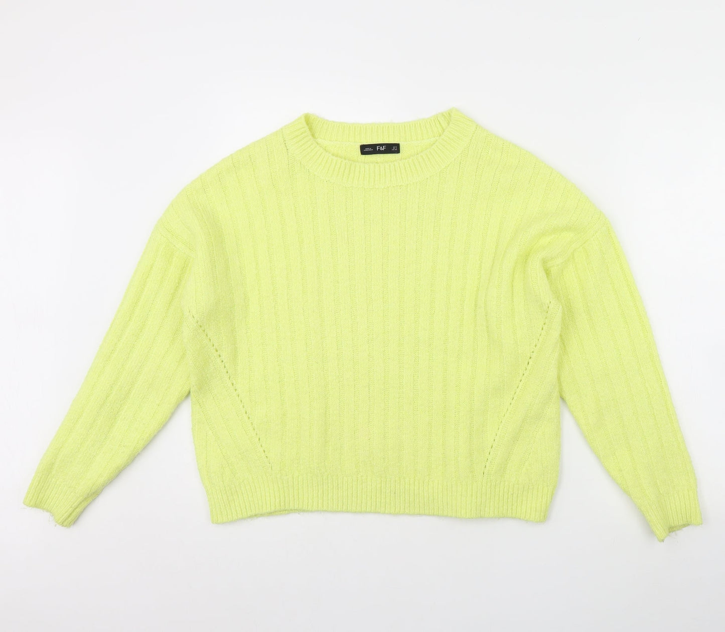 F&F Womens Green   Pullover Jumper Size 10