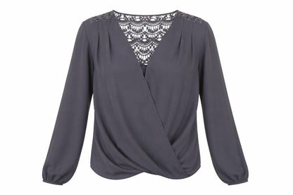 Womens UK Size 10 George Grey Basic Blouse