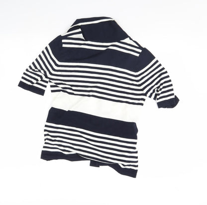 CC Petite Womens Blue Striped  Jacket  Size S