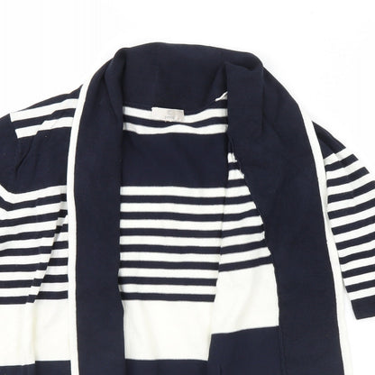CC Petite Womens Blue Striped  Jacket  Size S