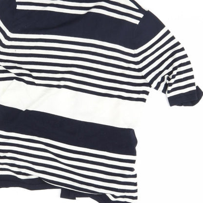 CC Petite Womens Blue Striped  Jacket  Size S